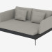 3 डी मॉडल डबल सोफे बड़े डिव 156 - पूर्वावलोकन