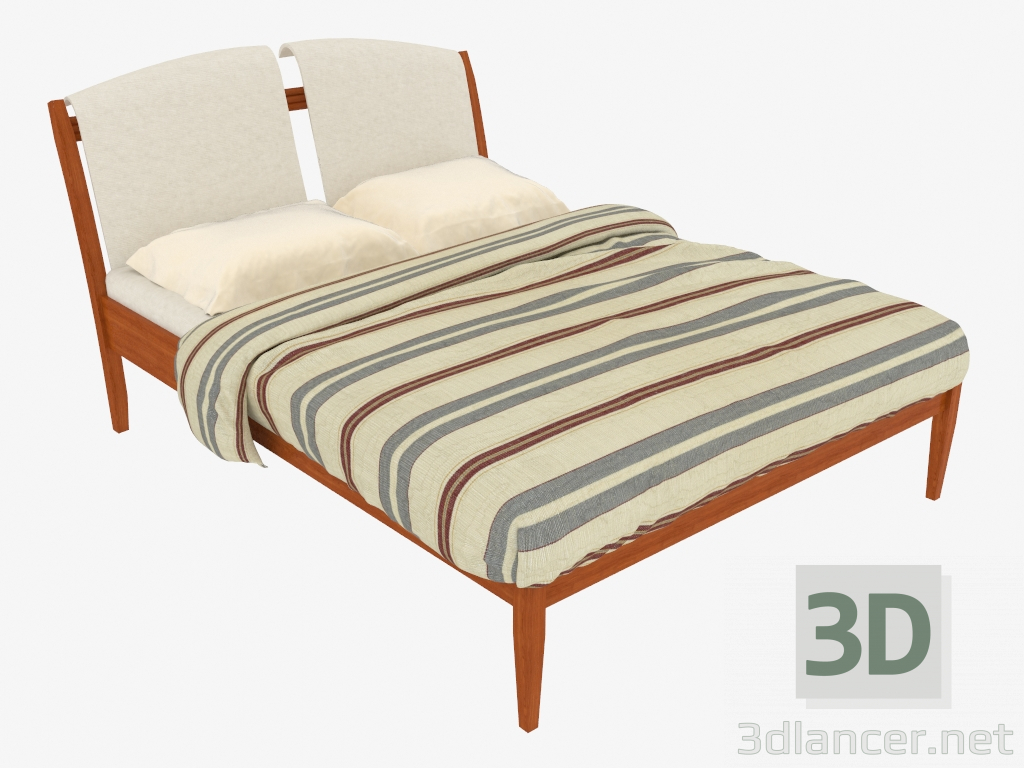 3d модель Кровать двуспальная 170х120х2300 (7017-07) – превью