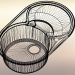 3D Oval lavabo modeli satın - render
