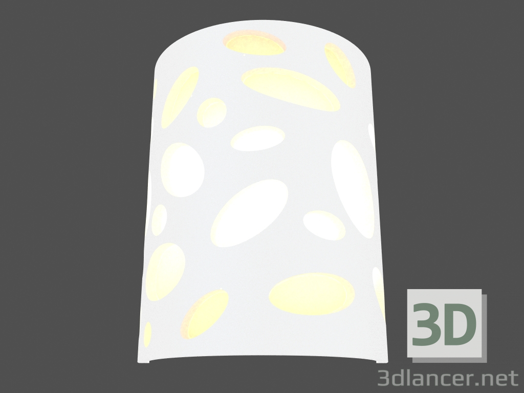 3D Modell Wandlampe Gips (3549 1W) - Vorschau