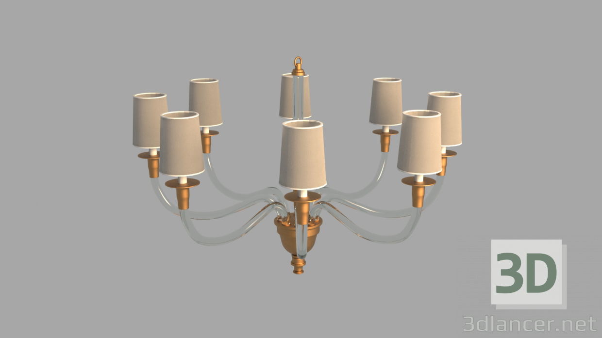 Lámpara VIVIEN 3D modelo Compro - render