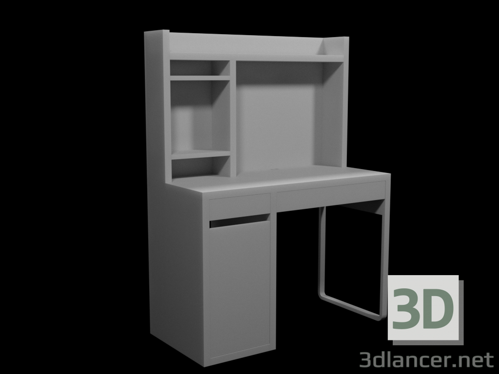 modello 3D Tavolo MICKE IKEA - anteprima