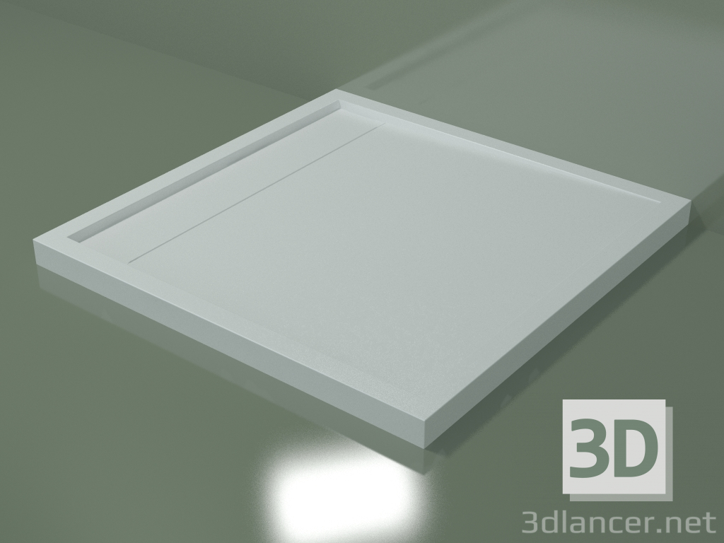 modello 3D Piatto doccia (30R14248, dx, L 100, P 100, H 6 cm) - anteprima