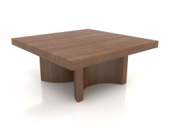 कॉफी टेबल जेटी (800x800x350, लकड़ी की भूरी रोशनी)