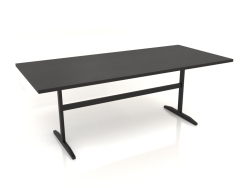 डाइनिंग टेबल DT 12 (2000x900x750, वुड ब्लैक)