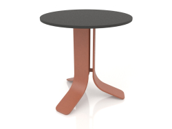 Кофейный стол Ø50 (Terracotta, DEKTON Domoos)