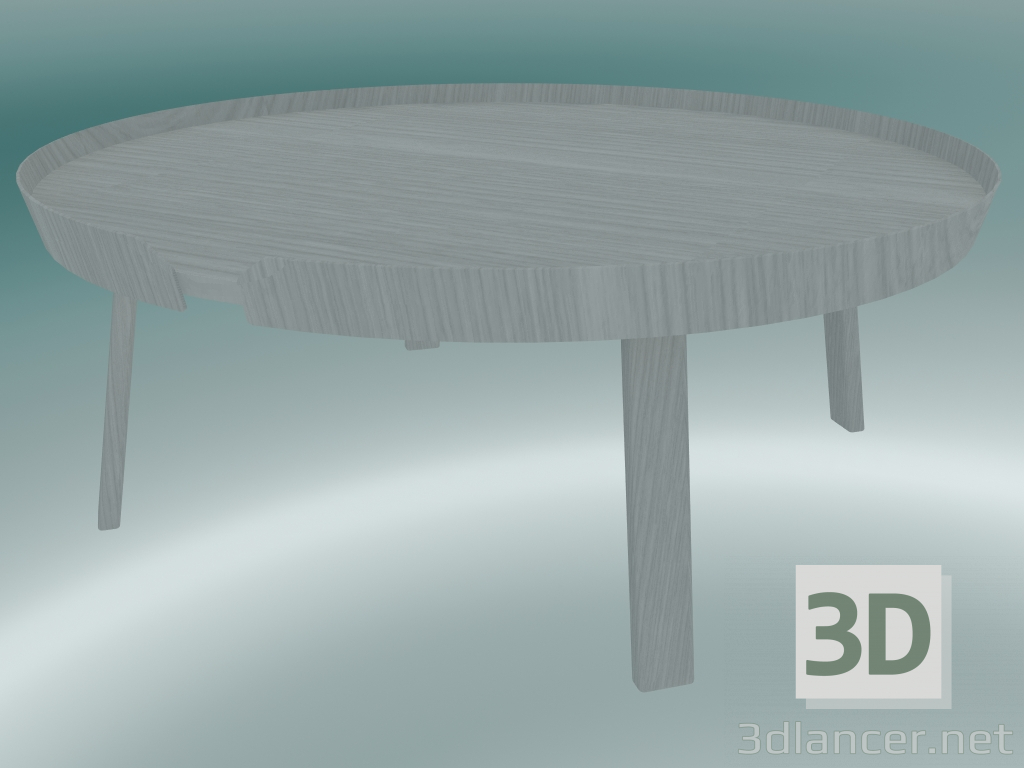 modèle 3D Table basse Around (Extra Large, Gris) - preview