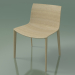 3D Modell Stuhl 2087 (4 Holzbeine, ohne Polsterung, gebleichte Eiche) - Vorschau
