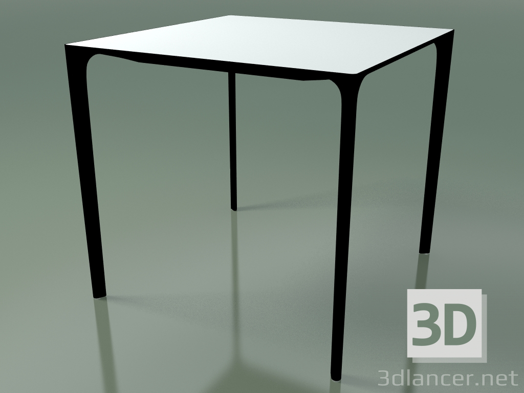 3D Modell Quadratischer Tisch 0800 (H 74 - 79 x 79 cm, Laminat Fenix F01, V39) - Vorschau