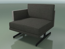 End module 5218 (right armrest, H-legs, two-tone upholstery)