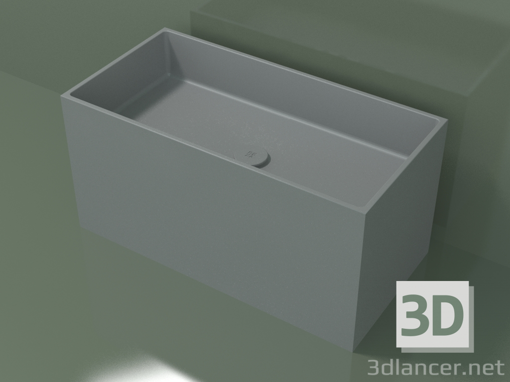 modèle 3D Vasque à poser (01UN42101, gris argenté C35, L 72, P 36, H 36 cm) - preview