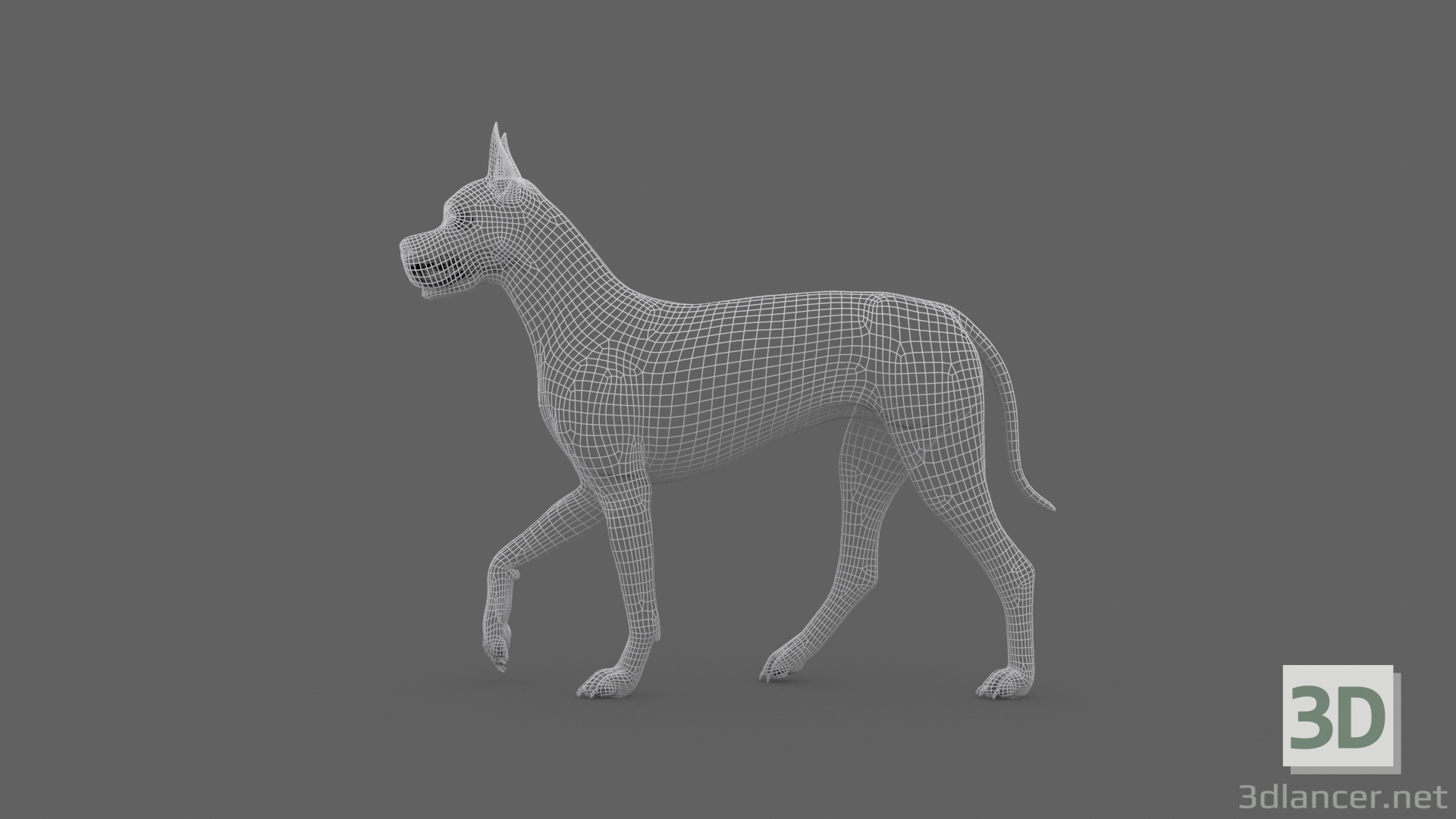 Animación de perro FDGD-002 3D modelo Compro - render