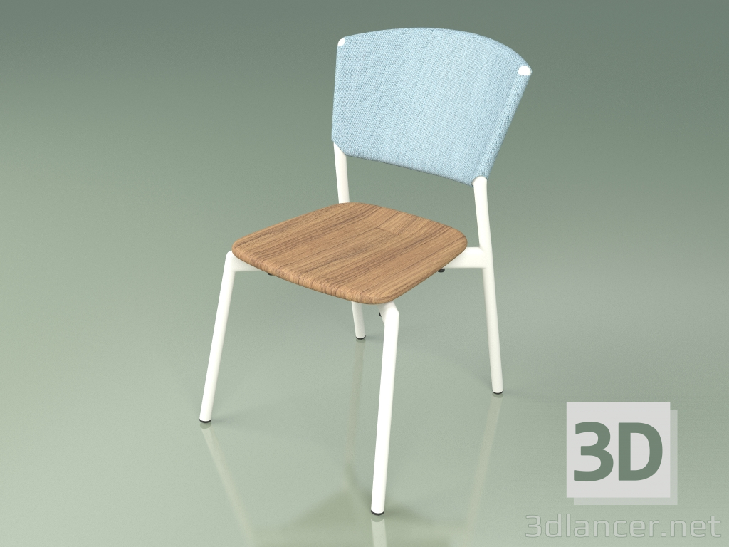 modèle 3D Chaise 020 (Métal Lait, Ciel) - preview