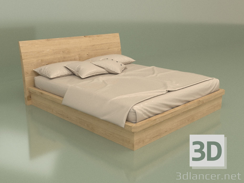 3d модель Ліжко двоспальне Mn 2018-1 (Лофт) – превью