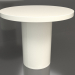 3d model Dining table DT 011 (D=900x750, white plastic color) - preview