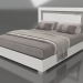 3d модель Кровать Mara 180x200 (белый) – превью