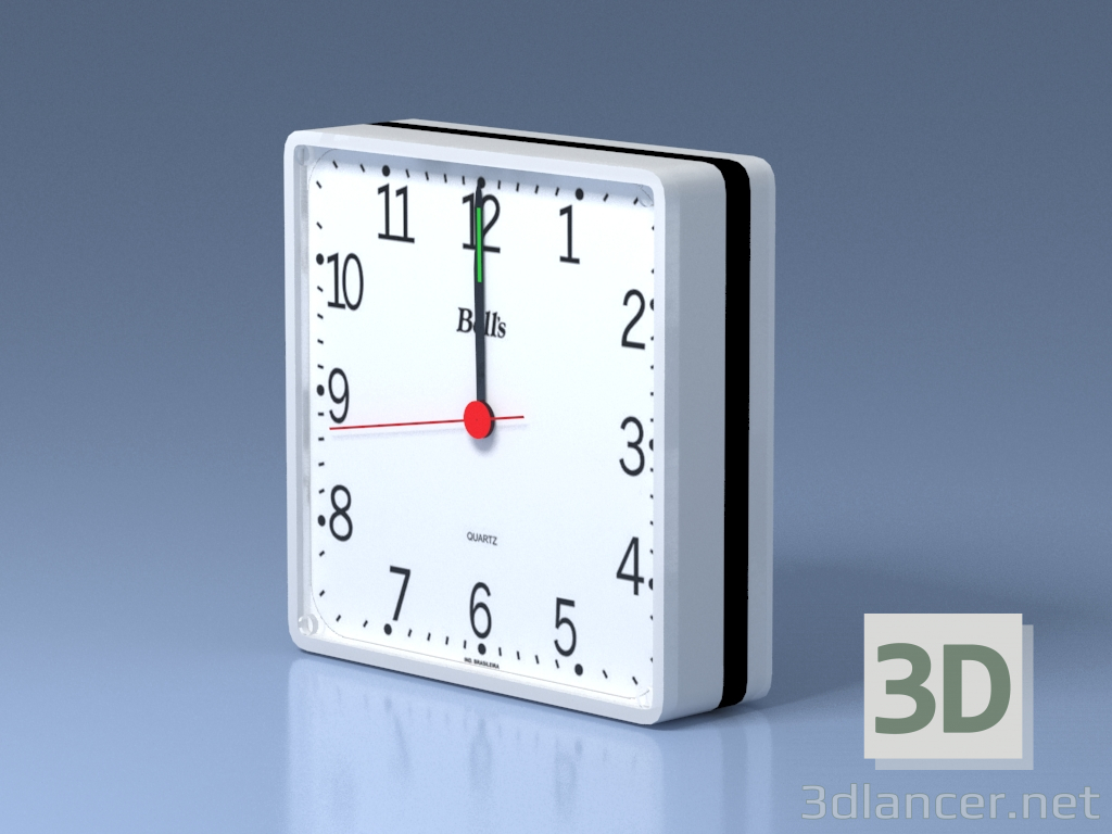 3D modeli Saat - önizleme