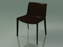 Stuhl 2087 (4 Holzbeine, ohne Polsterung, Wenge)