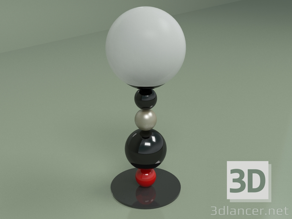 3D modeli RGB masa lambası - önizleme