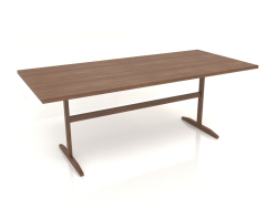 डाइनिंग टेबल डीटी 12 (2000x900x750, लकड़ी की भूरी रोशनी)