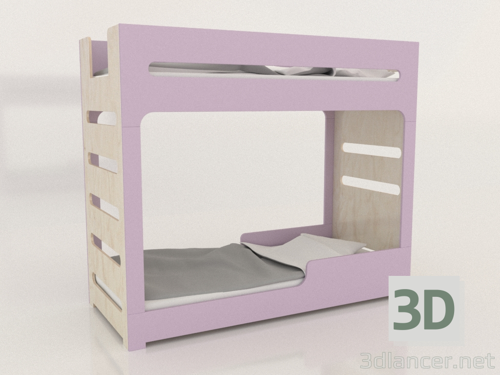 3d модель Кровать двухъярусная MODE F (URDFA1) – превью