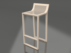 High stool with a high back (Sand)