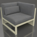 3D Modell Modulares Sofa, Abschnitt 6 rechts, hohe Rückenlehne (Gold) - Vorschau