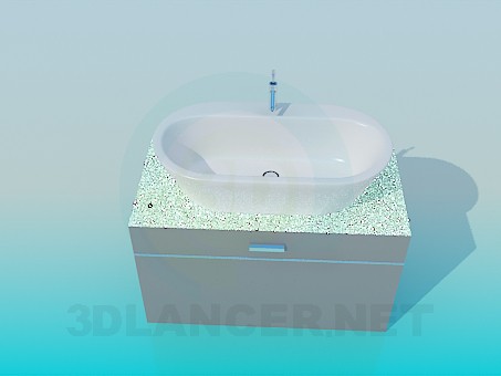 3d model lavamanos - vista previa