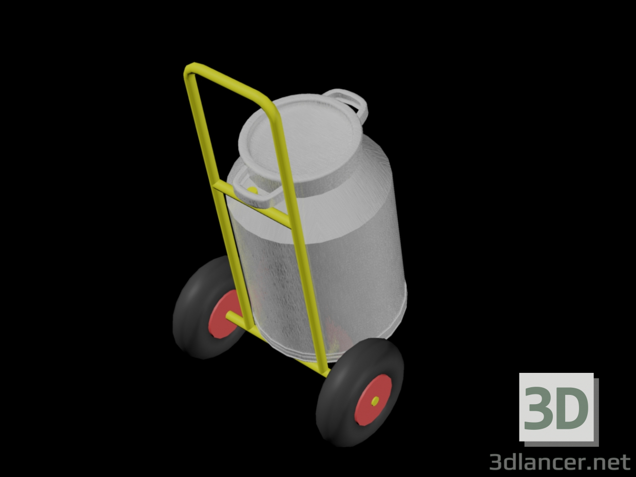 3d model Trolley for transportation of tanks - preview