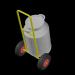 3d model Trolley for transportation of tanks - preview