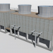 modello 3D di Torre di raffreddamento del ventilatore comprare - rendering