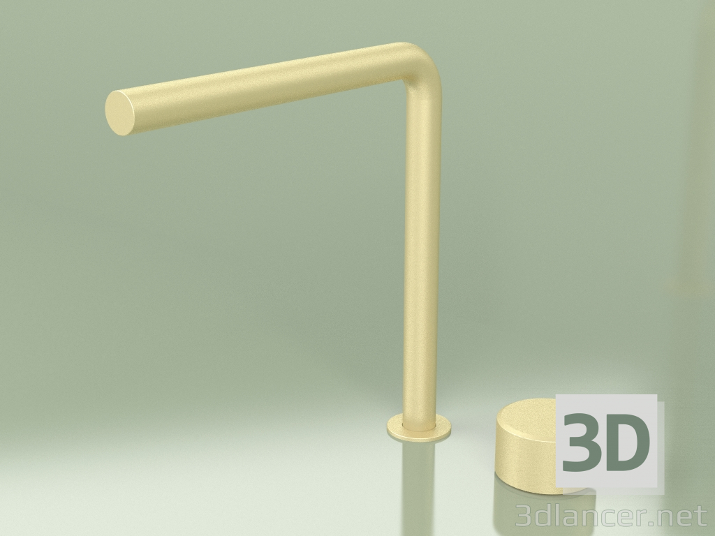 3d model 2-hole mixer with swivel spout (16 32 T, OC) - preview