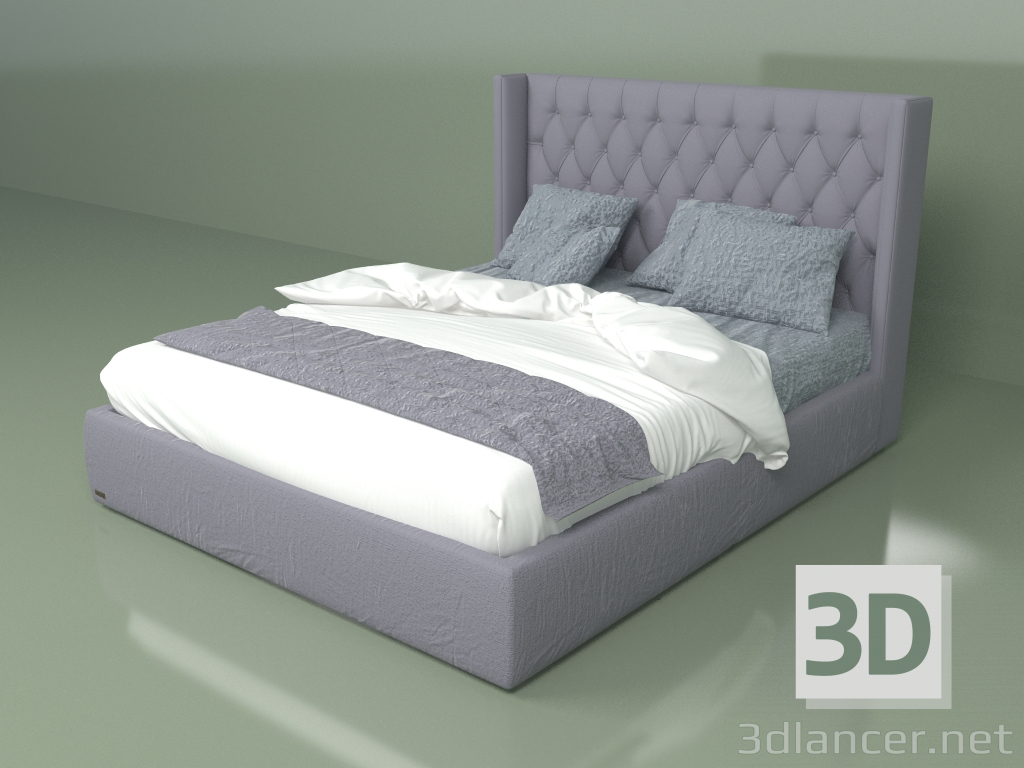 3d model Double bed Lima 1.6 m - preview