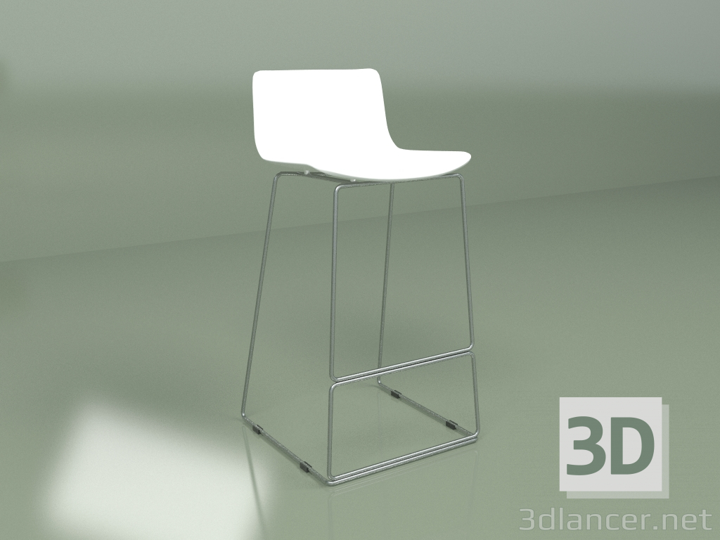 3D modeli Bar taburesi Neo (beyaz) - önizleme