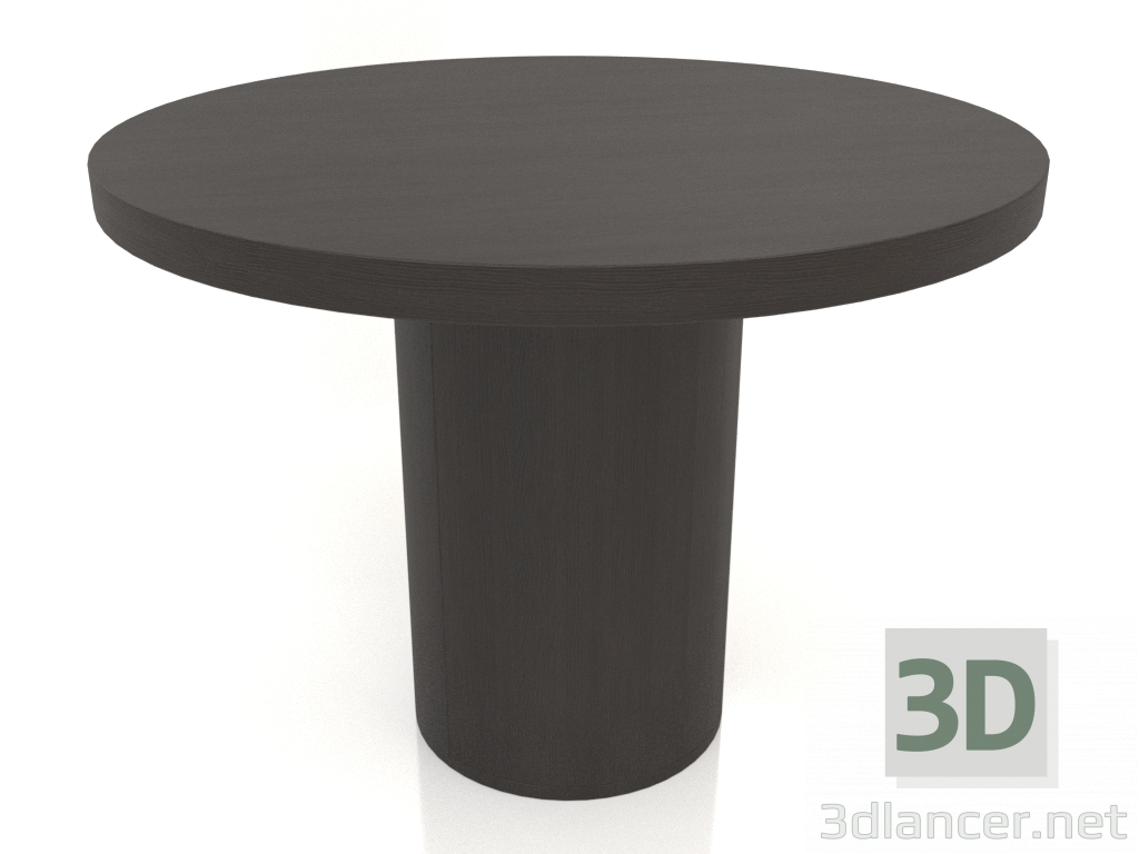 modèle 3D Table à manger DT 011 (D=1000x750, bois brun foncé) - preview
