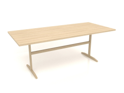 Mesa de comedor DT 12 (2000x900x750, madera blanca)