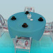 modello 3D Tabella di tè - anteprima