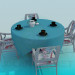 3 डी मॉडल चाय टेबल - पूर्वावलोकन