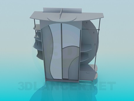 modèle 3D Placard dans le couloir - preview