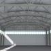 Edificio industrial de un tramo 3D modelo Compro - render
