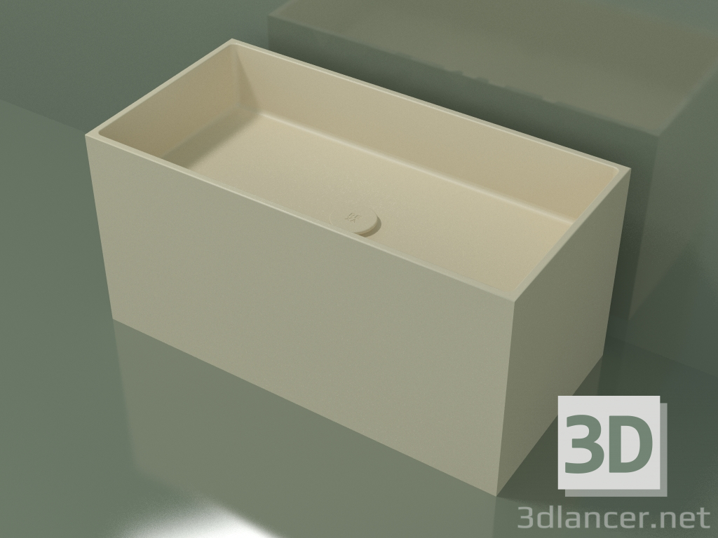 modello 3D Lavabo da appoggio (01UN42101, Bone C39, L 72, P 36, H 36 cm) - anteprima