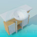 3D modeli Kaide ile yuvarlak lavabo - önizleme