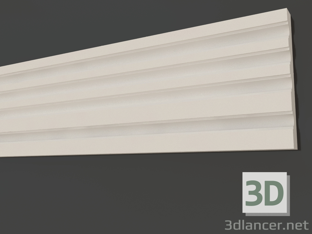 modèle 3D Moulure en plâtre LG 084 (150x21) - preview