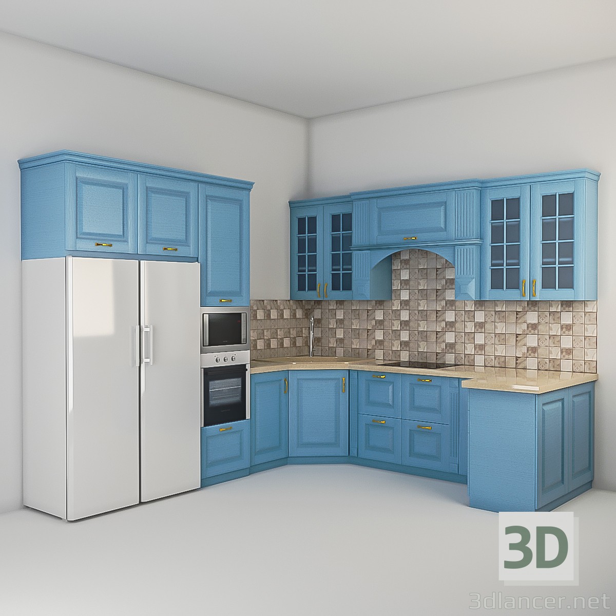 3D Modell Küche - Vorschau