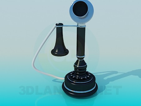 3d model Antiguo teléfono - vista previa