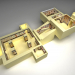 Tumba de la reina egipcia Nefertari 3D modelo Compro - render