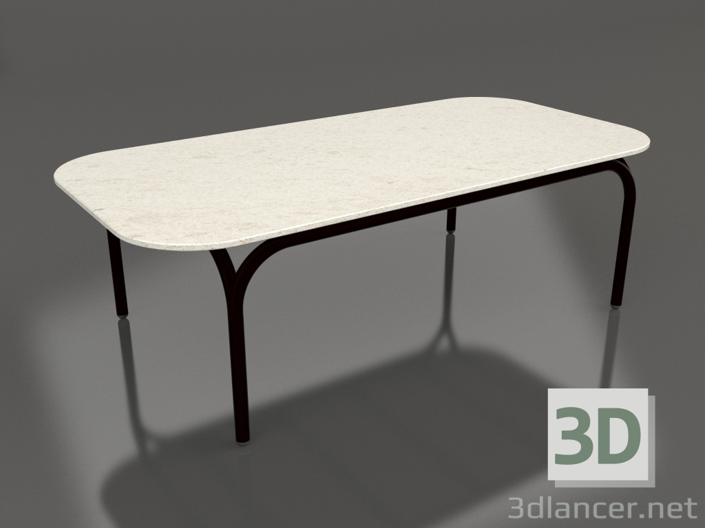 3d модель Кофейный стол (Black, DEKTON Danae) – превью
