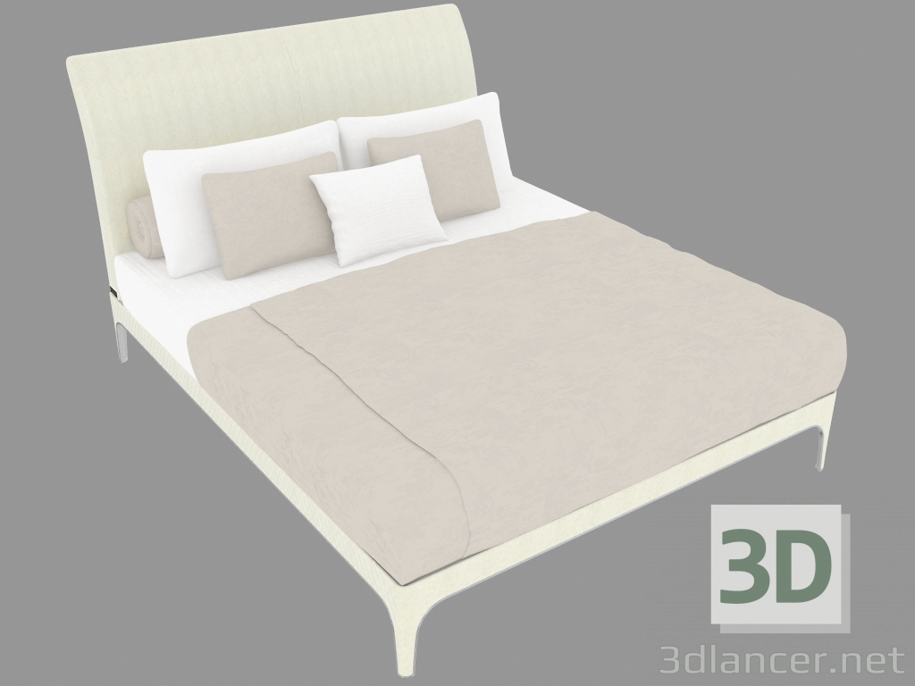 3d модель Кровать двуспальная Taylor (174х225х125) – превью