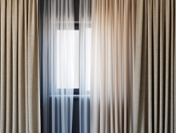 Curtains with tulle set 01