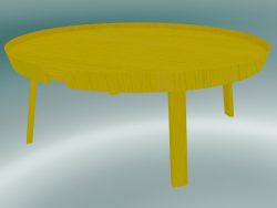 Coffee table Around (Extra Large, Yellow)